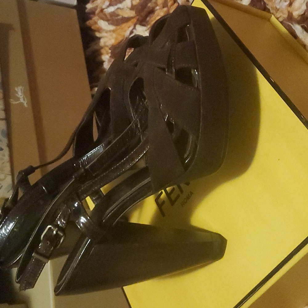 Fendi Heels Brown NEW - Picture 3 of 16